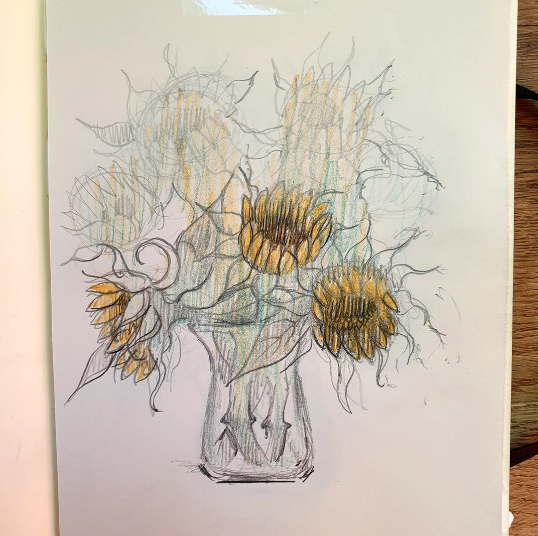 Sunflowers Sketch